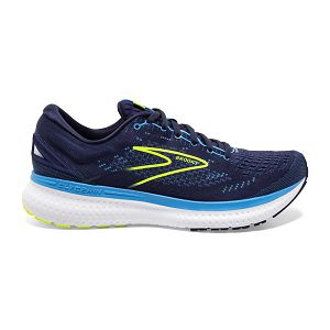 Brooks Glycerin 19 Mens Road Running Shoes Navy/Blue/Yellow | USA-XUO758341